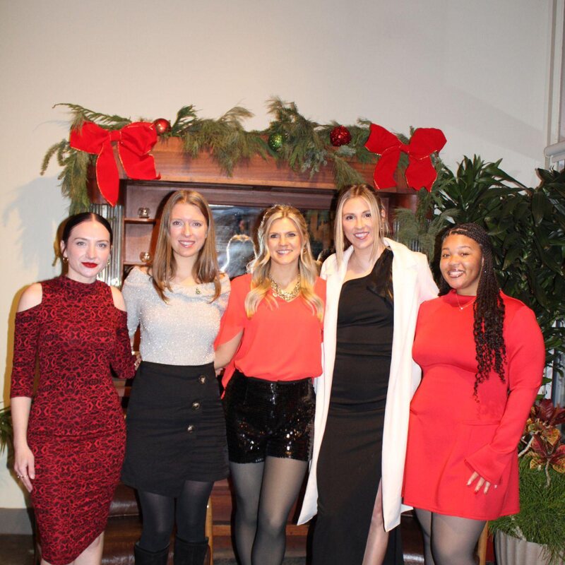 TriMkt team members at the company holiday celebration
