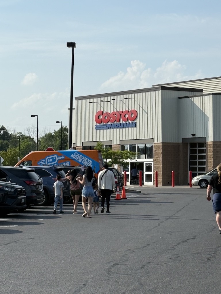 Car Keys Express mobile van outside Costco retail location