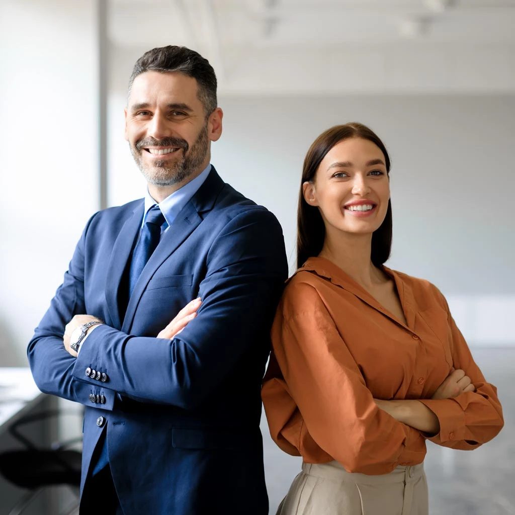 A Hisel Marketing Inc. team member working alongside a mentor