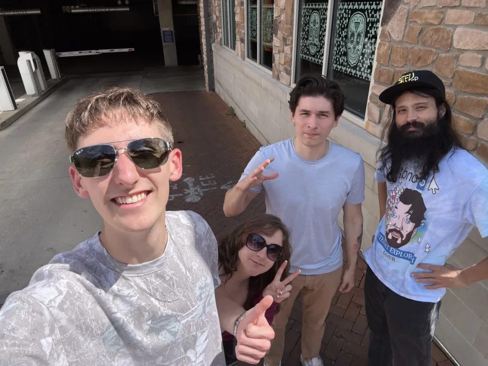 Team members out together during a company trip