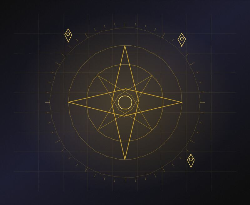 Hand-drawn compass rose illustration over a map grid representing market expansion