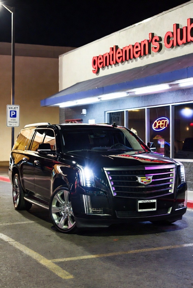 Cadillac Escalade providing nightlife transportation in Las Vegas
