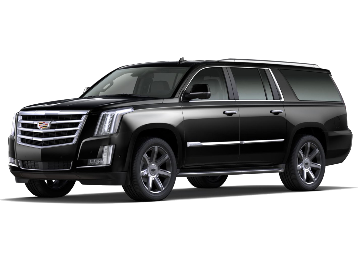 Black Cadillac Escalade with a professional chauffeur at the ready