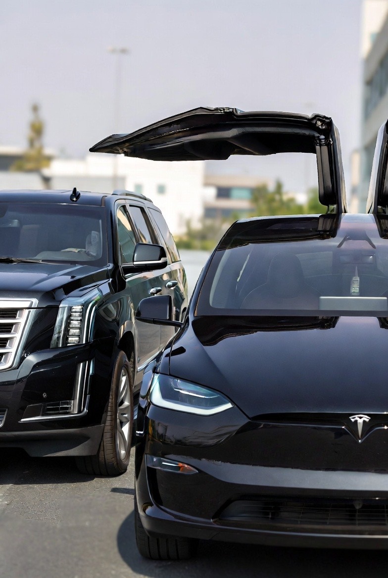 Chauffeured luxury vehicle from the Obtain Luxury Transportation fleet in Nevada