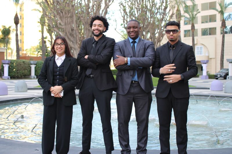 The Sora Acquisitions Inc team standing together outdoors in Pleasanton