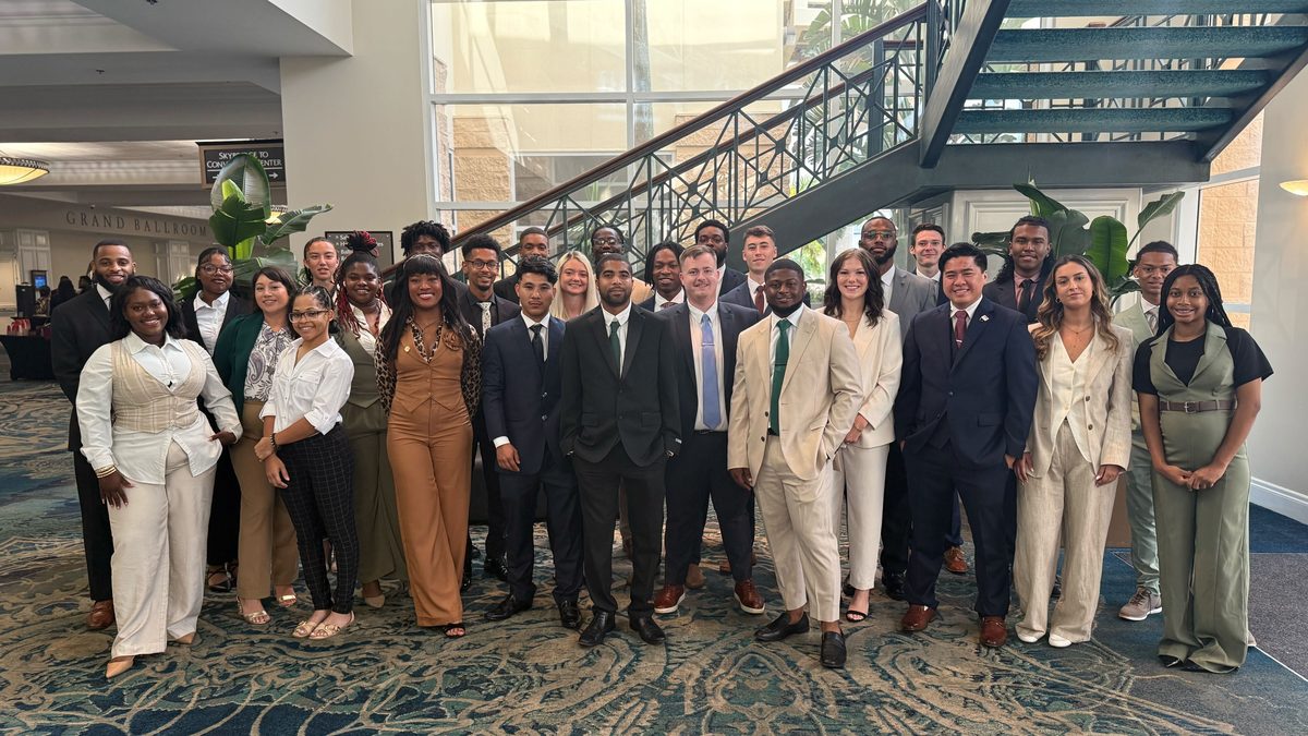 The Vendex team together at a company conference